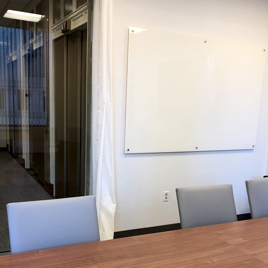office glassboard installed by US Markerboard
