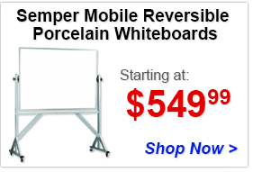 Semper Mobile Reversible Porcelain Whiteboards