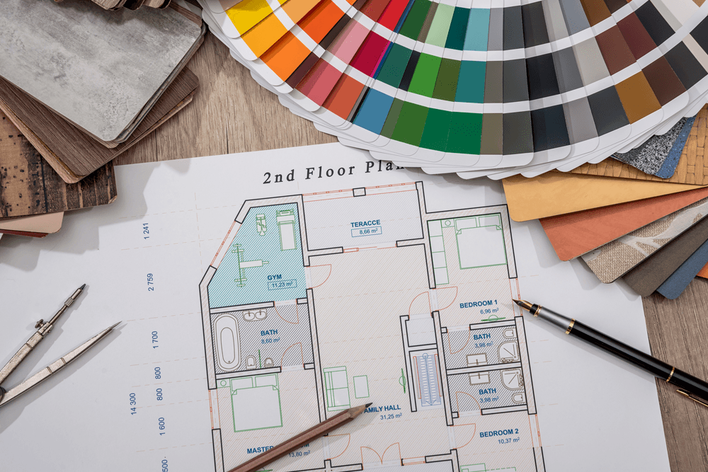 Custom Color Fan and Room Layout