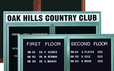 Enclosed Letter Boards