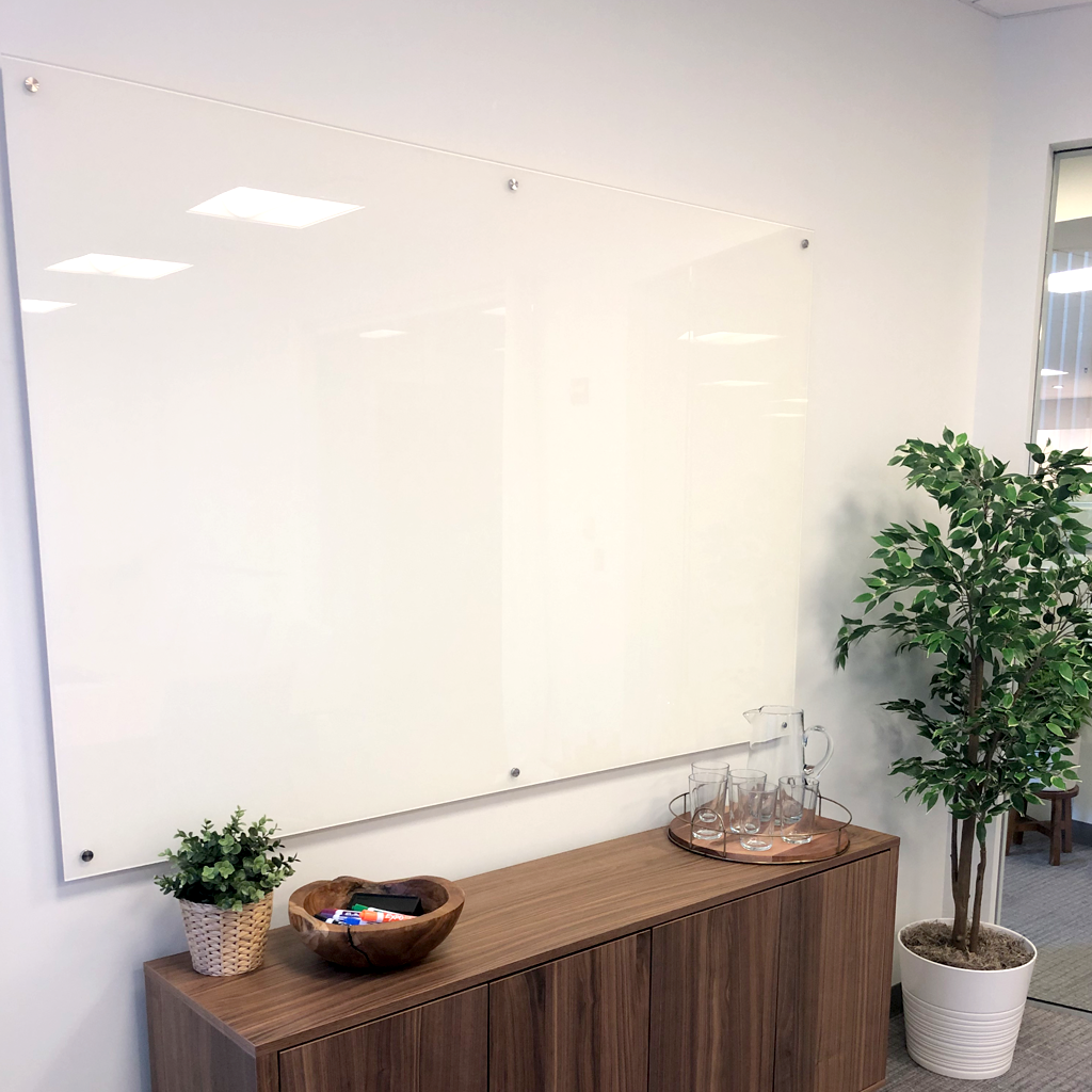 office glassboard installed by US Markerboard