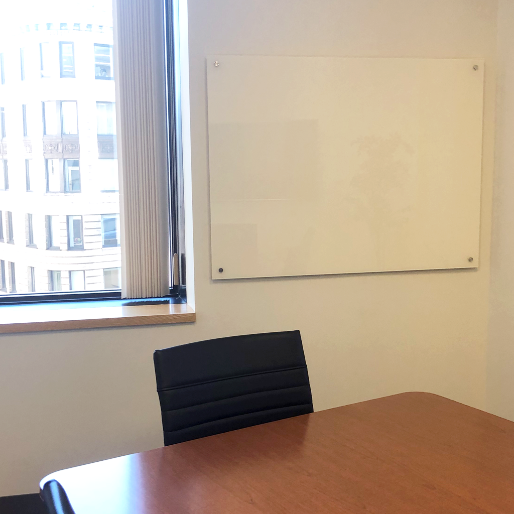 office glassboard installed by US Markerboard